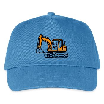 Excavator Kids - Kids’ Baseball Cap - peacock-blue - Front