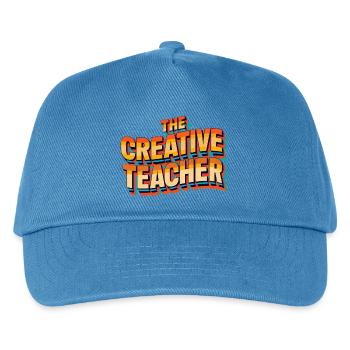 Kreative Lehrerin Teacher Bunt Geschenk - Kinder Basecap - Pfauenblau - Vorne
