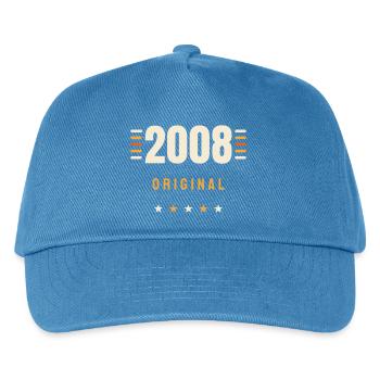 2008 Original Vintage Retro 18th Birthday Gift - Kids’ Baseball Cap - peacock-blue - Front