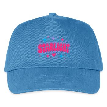 STARLIGHT Y2K Bubble Lettering - Retro 2000s Art - Kids’ Baseball Cap - peacock-blue - Front