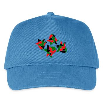 Mosaic Fantasy - Kids’ Baseball Cap - peacock-blue - Front