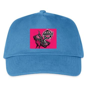Anarchischer Aal entspringt einer Festplatte - Kinder Basecap - Pfauenblau - Vorne