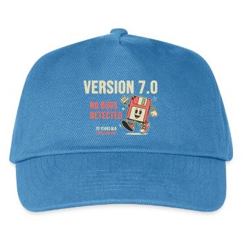 70. Geburtstag Programmierer Version 7.0 - Kinder Basecap - Pfauenblau - Vorne