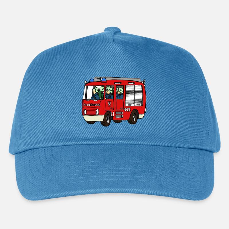 Feuerwehrauto - Kinder Basecap - Pfauenblau