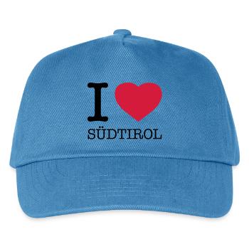 I LOVE SÜDTIROL - Kinder Basecap - Pfauenblau - Vorne