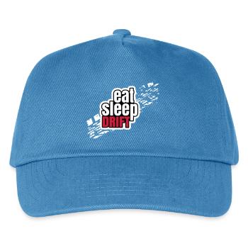 Eat Sleep Drift - Kids’ Baseball Cap - peacock-blue - Front