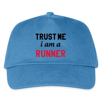 Laufen / Running / Jogging / Joggen / Marathon - Kinder Basecap - Pfauenblau - Vorne