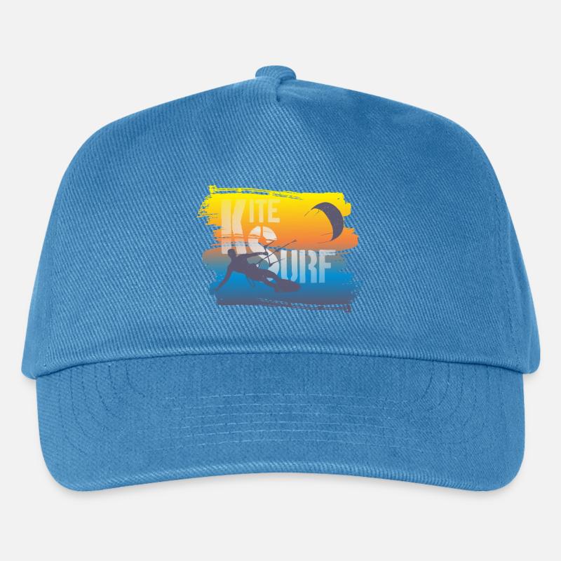 KITE SURFEN - Kinder Basecap - Pfauenblau