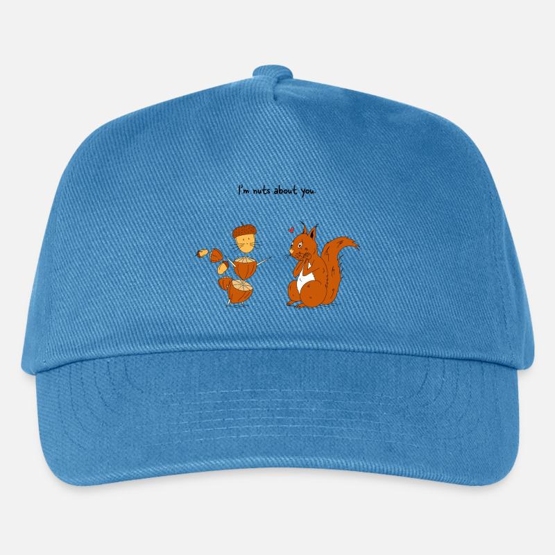 I'm nuts about you - Kinder Basecap - Pfauenblau
