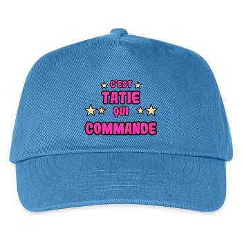 C'est tatie qui commande - Casquette de baseball Enfant - bleu paon - Devant