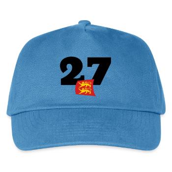Normandie - Eure - 27 - Kinder Basecap - Pfauenblau - Vorne