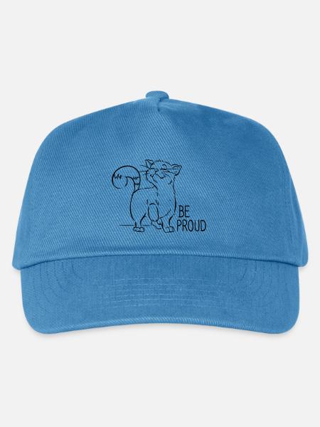 Katze NÖ Stolz BE PROUD - Kinder Basecap - Pfauenblau