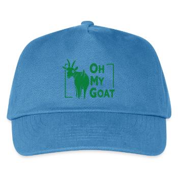 Goat - Buck - Goat - Farm - Zoo - Holiday - Kids’ Baseball Cap - peacock-blue - Front