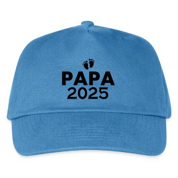 Papa 2025 - Kids’ Baseball Cap - peacock-blue - Front