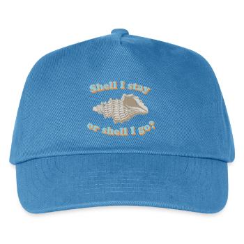 Muschel oder gehen? - Kinder Basecap - Pfauenblau - Vorne