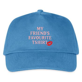 Persönliche Freundschaft T-Shirt - Kinder Basecap - Pfauenblau - Vorne