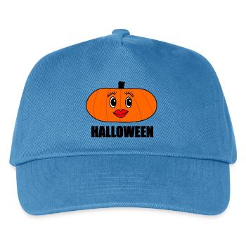 HALLOWEEN. PUMPKIN. HALLOWEEN PUMPKIN - Kids’ Baseball Cap - peacock-blue - Front