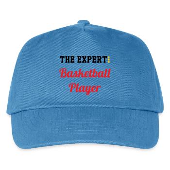 The Basketball Expert - Kids’ Baseball Cap - peacock-blue - Front