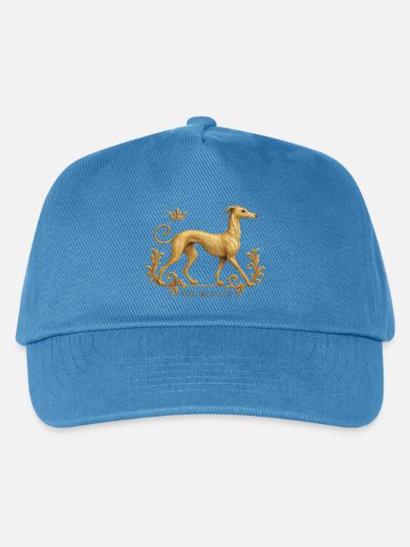 Free the Galgo - Embroidery Nr01 - Kinder Basecap - Pfauenblau