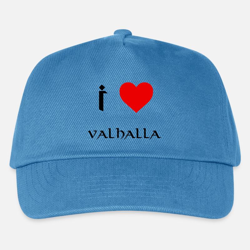 Ich liebe Valhalla - Kinder Basecap - Pfauenblau