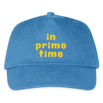 In Prime Time Retro 3D Typography - Kids’ Baseball Cap - peacock-blue - Front