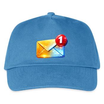 Erste Abzeichen-E-Mail - Kinder Basecap - Pfauenblau - Vorne