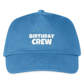 Birthday Crew Geburtstag Party Team Feiern Gruppe - Kinder Basecap - Pfauenblau - Vorne