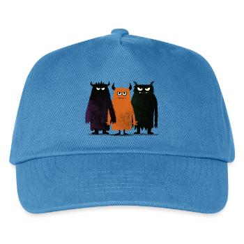 Three Little Monsters "The Crew" - Kinder Basecap - Pfauenblau - Vorne