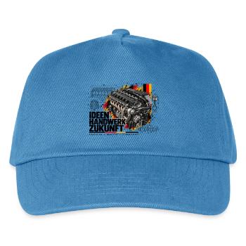 Kraftmotor German Power Engine - Kinder Basecap - Pfauenblau - Vorne
