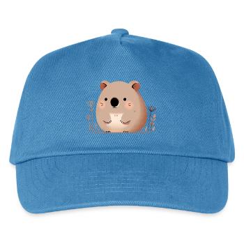 Wombat - Kinder Basecap - Pfauenblau - Vorne