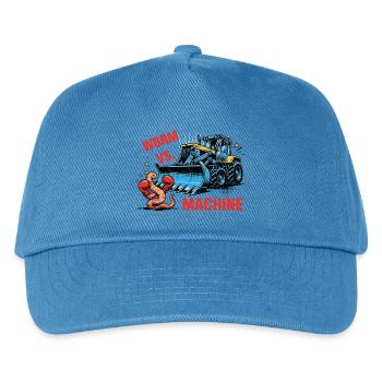 Worm vs Machine Robak Kontra Maszyna - Kinder Basecap - Pfauenblau - Vorne
