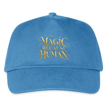 Magic Because Human - Kinder Basecap - Pfauenblau - Vorne