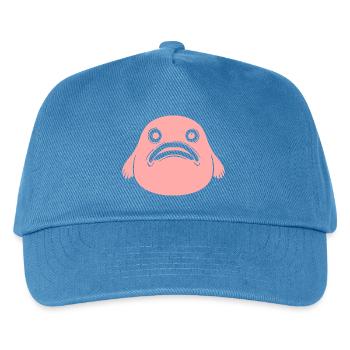 Blobfisch Fisch rosa Meeresfisch Geschenk  - Kinder Basecap - Pfauenblau - Vorne
