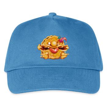 Scherzkeks - Kinder Basecap - Pfauenblau - Vorne