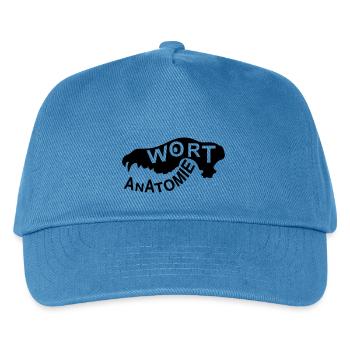 Wort Anatomie Logo - Kinder Basecap - Pfauenblau - Vorne