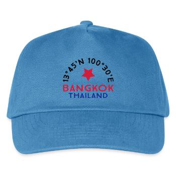 Bangkok - Kinder Basecap - Pfauenblau - Vorne