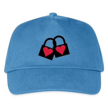 Love Lock - Kinder Basecap - Pfauenblau - Vorne