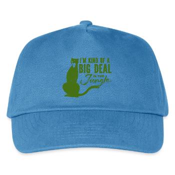 Tiger - Afrika - Wildnis - Naturschutz - Kinder Basecap - Pfauenblau - Vorne