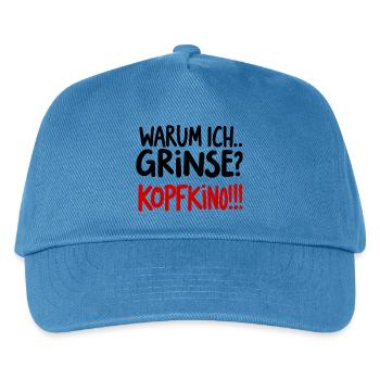 Humorous saying for everyday life and fun - Kids’ Baseball Cap - peacock-blue - Front