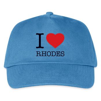 I love Rhodes Rhodos - Kids’ Baseball Cap - peacock-blue - Front
