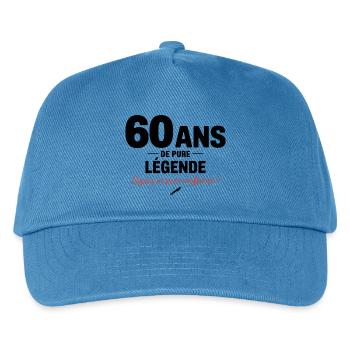 60 Years of Pure Legend Funny Birthday Gift - Kids’ Baseball Cap - peacock-blue - Front