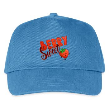 Berry Sweet Strawberry - Kids’ Baseball Cap - peacock-blue - Front