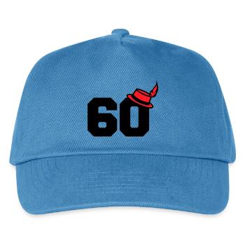 60 - Kids’ Baseball Cap - peacock-blue - Front
