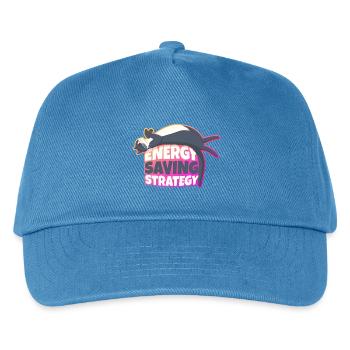 Energy Saving Strategy Cat - Kids’ Baseball Cap - peacock-blue - Front