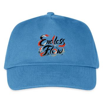Endless Flow | Japanese Zen Art - Kids’ Baseball Cap - peacock-blue - Front