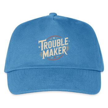Troublemaker Frechdachs Rabauke Geschwister Kinder - Kinder Basecap - Pfauenblau - Vorne