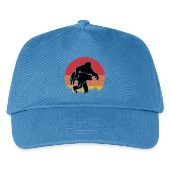 Sasquatch Stier Retro-Look - Kinder Basecap - Pfauenblau - Vorne