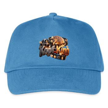 Kopf Kino Filmhirn Popcorn - Kinder Basecap - Pfauenblau - Vorne