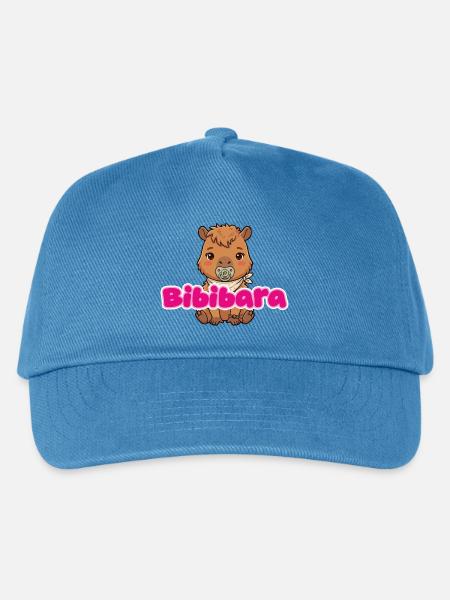 Capybara Baby Mädchen Bibibara - Kinder Basecap - Pfauenblau