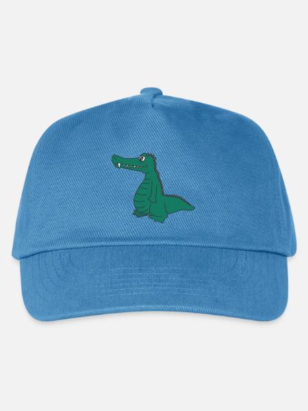 kroko 28 - Kinder Basecap - Pfauenblau
